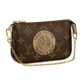 Сумка Louis Vuitton M60153 Mini Pochette Accessoires Trunks Monogram Canvas "Brown"