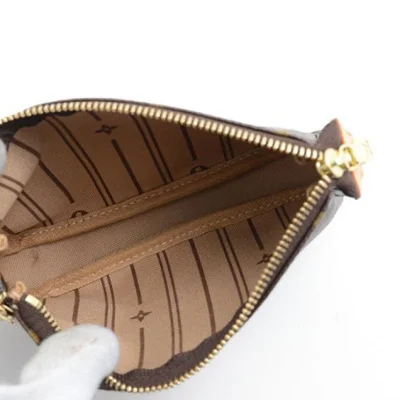 Сумка Louis Vuitton M60153 Mini Pochette Accessoires Trunks Monogram Canvas "Brown" фото № 5