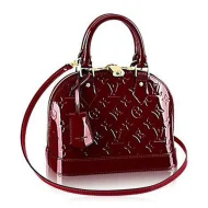 Сумка Louis Vuitton M90231 Alma BB Tote Bag Monogram Vernis "Chocolate"