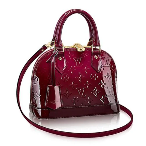 Сумка Louis Vuitton M90322 Alma BB Tote Bag Monogram Vernis "Red"