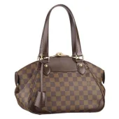 Сумка Louis Vuitton N41117 Verona PM Shoulder Bag Damier Ebene Canvas "Brown"