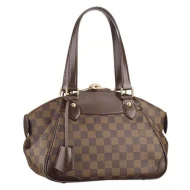 Сумка Louis Vuitton N41117 Verona PM Shoulder Bag Damier Ebene Canvas "Brown"