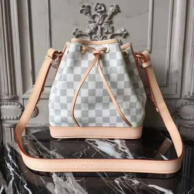 Сумка Louis Vuitton N41220 Noe BB Shoulder Bag Damier Azur Canvas "White" фото № 2