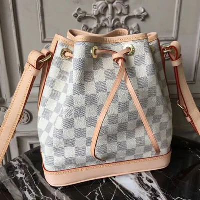 Сумка Louis Vuitton N41220 Noe BB Shoulder Bag Damier Azur Canvas "White" фото № 5