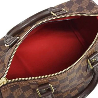 Сумка Louis Vuitton N41365 Speedy 25 Tote Bag Damier Ebene Canvas "Brown" фото № 6