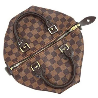 Сумка Louis Vuitton N41365 Speedy 25 Tote Bag Damier Ebene Canvas "Brown" фото № 8