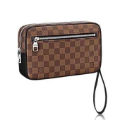 Клатч Louis Vuitton N41663 Kasai Clutch Damier Ebene Canvas "Brown"
