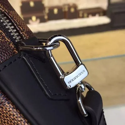 Клатч Louis Vuitton N41663 Kasai Clutch Damier Ebene Canvas "Brown" фото № 9