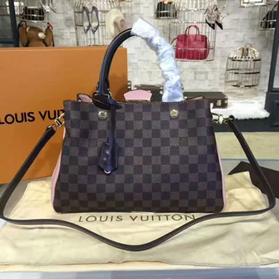 Сумка Louis Vuitton N41674 Brittany Tote Bag Damier Ebene Canvas "Brown" фото № 2