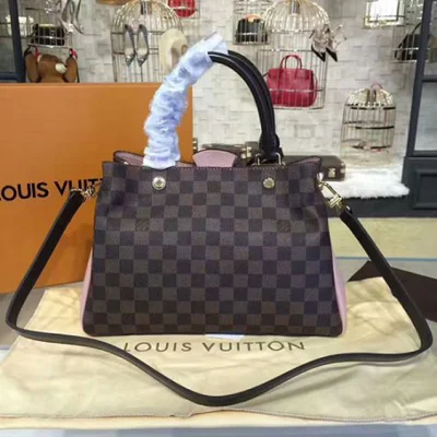 Сумка Louis Vuitton N41674 Brittany Tote Bag Damier Ebene Canvas "Brown" фото № 3