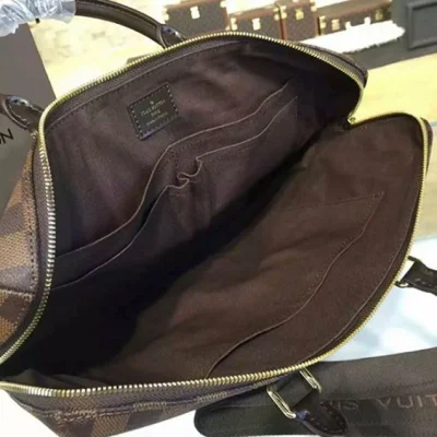 Портфель Louis Vuitton N42242 Porte Documents Jour Briefcase Damier Ebene Canvas "Brown" фото № 9