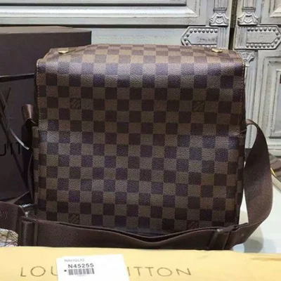 Сумка Louis Vuitton N45255 Naviglio Messenger Bag Damier Ebene Canvas "Brown" фото № 10
