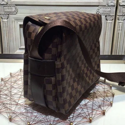 Сумка Louis Vuitton N45255 Naviglio Messenger Bag Damier Ebene Canvas "Brown" фото № 3