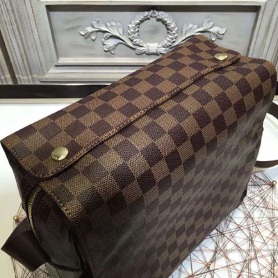 Сумка Louis Vuitton N45255 Naviglio Messenger Bag Damier Ebene Canvas "Brown" фото № 5