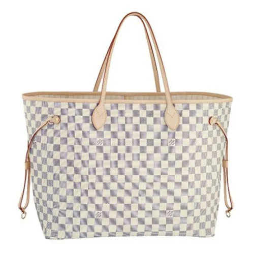 Сумка Louis Vuitton N51108 Neverfull GM Shoulder Bag Damier Azur Canvas "White"