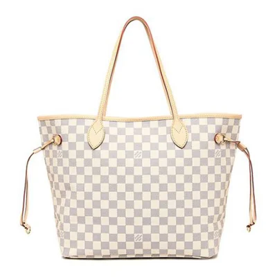 Сумка Louis Vuitton N51108 Neverfull GM Shoulder Bag Damier Azur Canvas "White" фото № 2