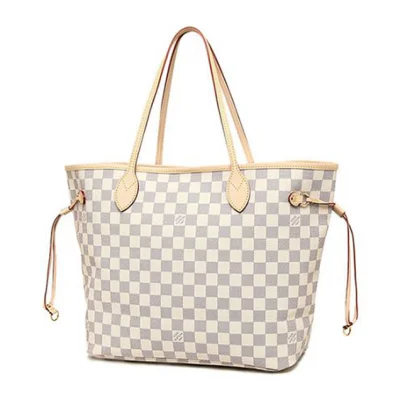 Сумка Louis Vuitton N51108 Neverfull GM Shoulder Bag Damier Azur Canvas "White" фото № 3
