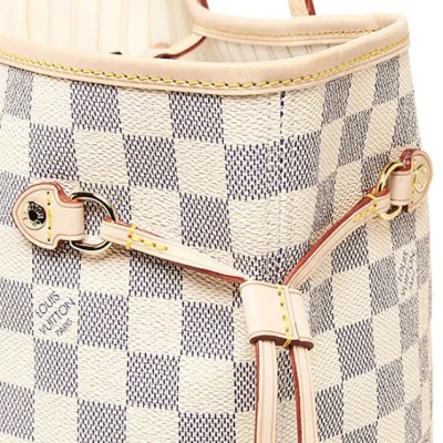 Сумка Louis Vuitton N51108 Neverfull GM Shoulder Bag Damier Azur Canvas "White" фото № 9