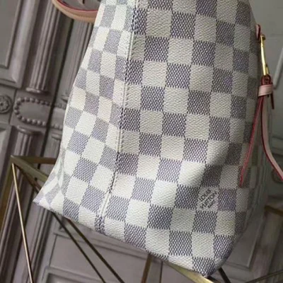 Сумка Louis Vuitton Iena MM N44040 Damier Azur Canvas "White" фото № 8