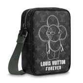 Сумка Louis Vuitton Monogram Eclipse Canvas Danube PM M43677 "Black"