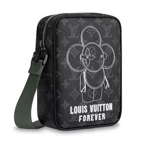 Сумка Louis Vuitton Monogram Eclipse Canvas Danube PM M43677 "Black"