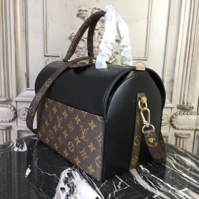 Сумка Louis Vuitton Monogram&Calfskin Speedy Doctor 25 M51468 "Brown" фото № 3