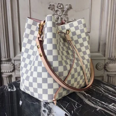 Сумка Louis Vuitton Damier Azur Canvas NeoNoe N42222 "White" фото № 2