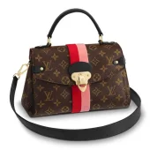 Сумка Louis Vuitton Georges BB Bag Monogram Canvas Fall Winter 2018 Collection M43866 Coquelicot Peche "Brown"