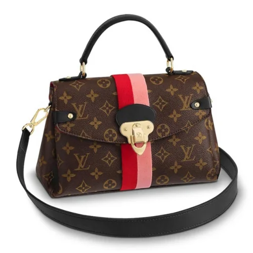 Сумка Louis Vuitton Georges BB Bag Monogram Canvas Fall Winter 2018 Collection M43866 Coquelicot Peche "Brown"