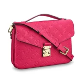Сумка Louis Vuitton Pochette Metis 25cm Bag Monogram Empreinte Canvas Spring Summer 2018 Collection M44291 Freesia "Pink"