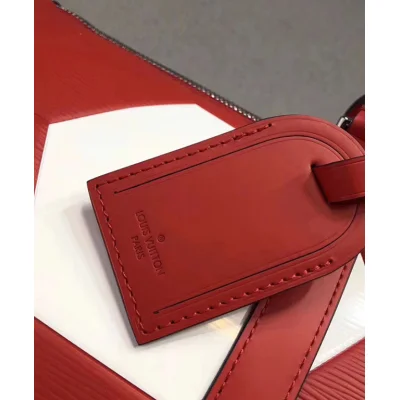 Сумка Louis Vuitton M52121 Keepall Bandouliere 50 Travel Bag Epi Leather "Red" фото № 7