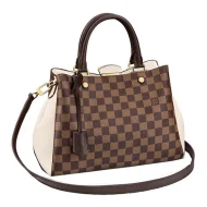 Сумка Louis Vuitton Brittany N44020 Damier Ebene Canvas Creme "Brown"