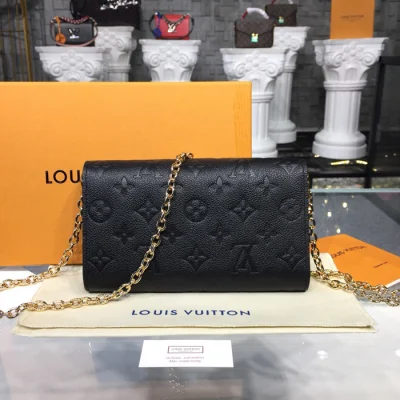 Сумка Louis Vuitton M63398 Vavin Chain Wallet Monogram Empreinte Leather "Black" фото № 4