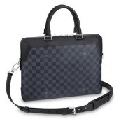 Портфель Louis Vuitton N51199 Oliver Briefcase Damier Cobalt Canvas "Navy Blue"