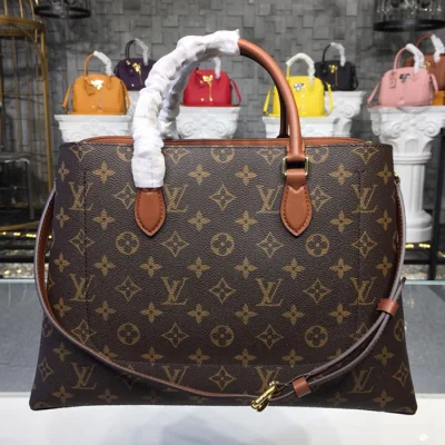 Сумка Louis Vuitton Flower Tote M43770 Monogram Canvas Caramel "Brown" фото № 4