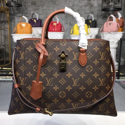 Сумка Louis Vuitton Flower Tote M43770 Monogram Canvas Caramel "Brown" фото № 2