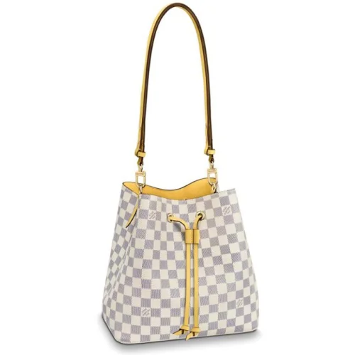 Сумка Louis Vuitton NeoNoe N40151 Damier Azur Canvas Pineapple Yellow "White"