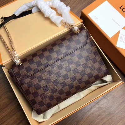 Сумка Louis Vuitton Vavin PM N40108 Damier Ebene Canvas Black "Brown" фото № 3