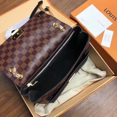 Сумка Louis Vuitton Vavin PM N40108 Damier Ebene Canvas Black "Brown" фото № 8