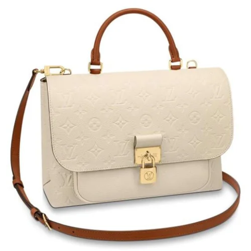 Сумка Louis Vuitton Marignan M44549 Monogram Empreinte Leather Creme "Beige"