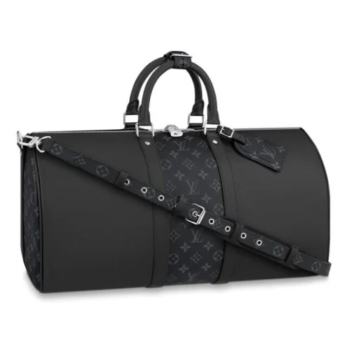 Сумка Louis Vuitton Keepall 50 Bandouliere M53763 Taiga Leather "Black"