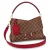Сумка Louis Vuitton Beaubourg MM N40176 Damier Ebene Canvas Scarlet Red "Brown"