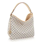 Сумка Louis Vuitton N41464 Delightful MM Hobo Bag Damier Azur Canvas "White"