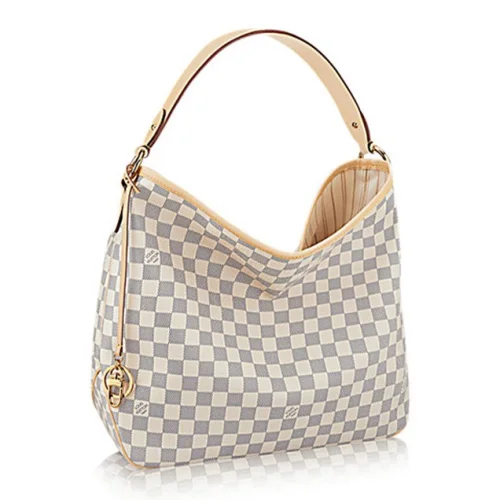 Сумка Louis Vuitton N41464 Delightful MM Hobo Bag Damier Azur Canvas "White"