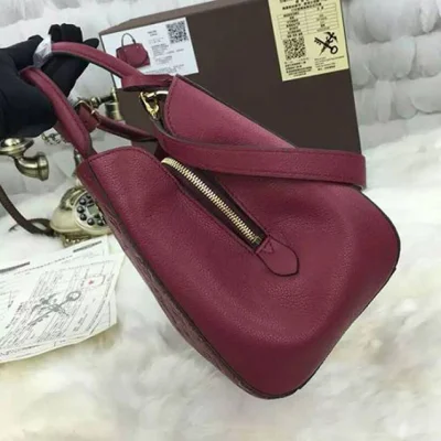 Сумка Louis Vuitton M41196 Montaigne MM Tote Bag Monogram Empreinte Leather "Purple" фото № 4