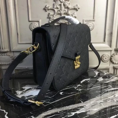 Сумка Louis Vuitton M41487 Pochette Metis Crossbody Bag Monogram Empreinte Leather "Black" фото № 3