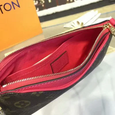 Сумка Louis Vuitton M41638 Pallas Clutch Crossbody Bag Monogram Canvas "Brown" фото № 9