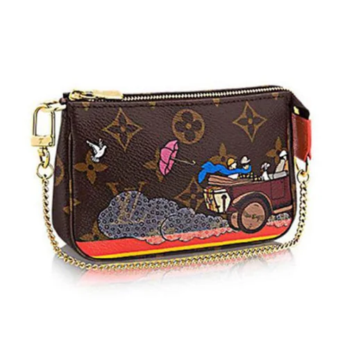 Сумка Louis Vuitton M41655 Mini Pochette Accessoires Evasion Monogram Canvas "Brown"