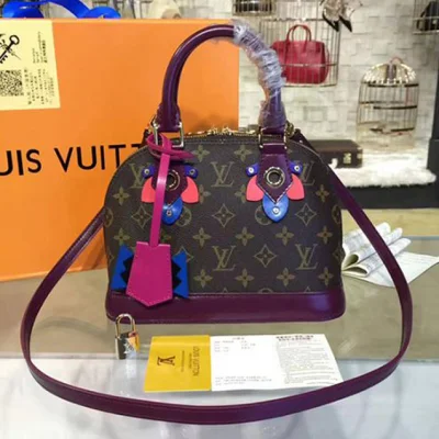 Сумка Louis Vuitton M41660 Alma BB Totem Tote Bag Monogram Canvas "Brown" фото № 2