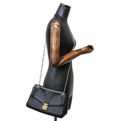 Сумка Louis Vuitton M48931 Saint-Germain PM Shoulder Bag Monogram Empreinte Leather "Black" фото № 10